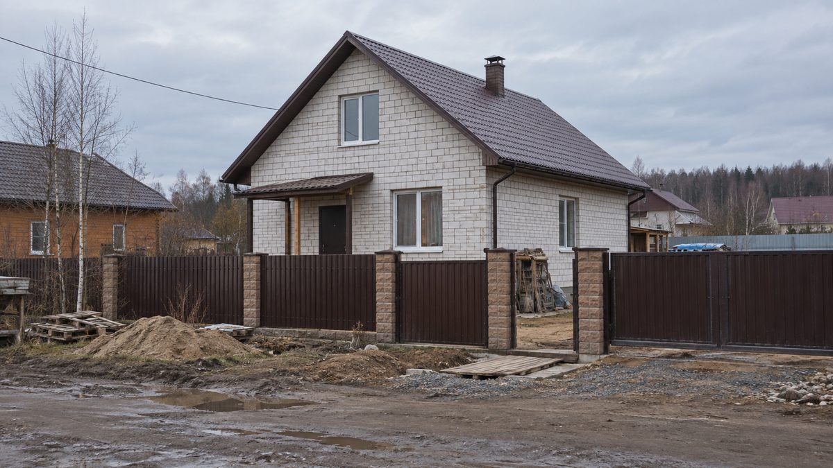 Незарегистрированный частный дом на земельном участке