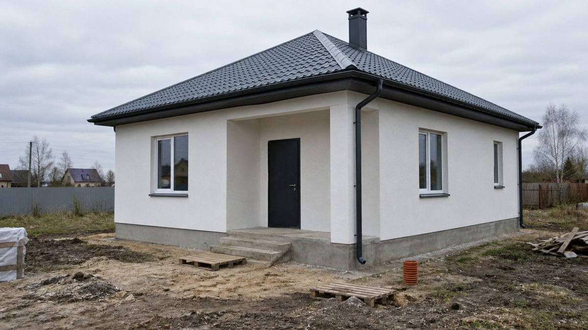 Закрытие теплового контура дома: крыша и окна установлены