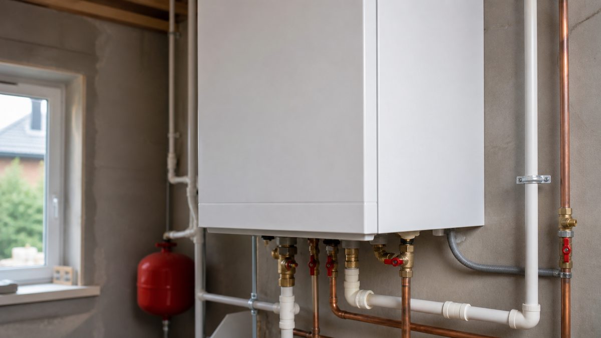 Газовый котёл для отопления частного дома в котельной