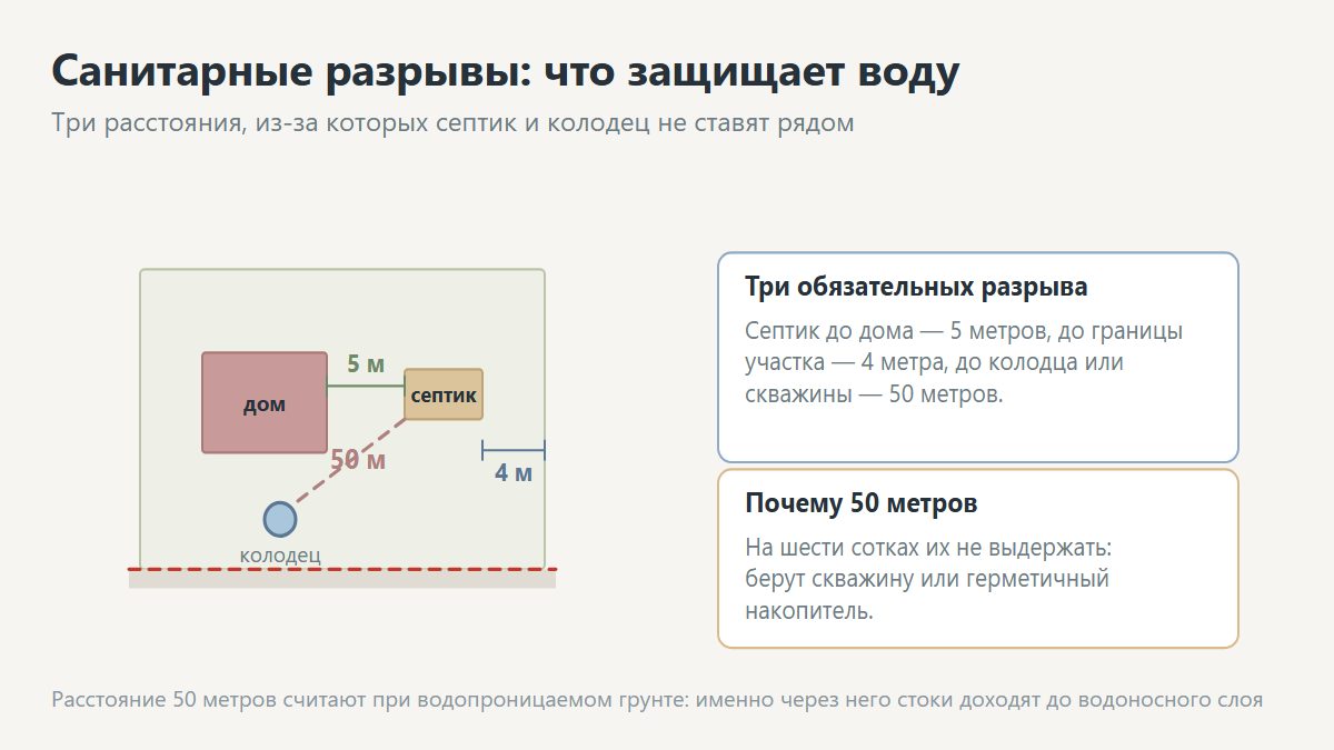 Санитарные расстояния между постройками на земельном участке